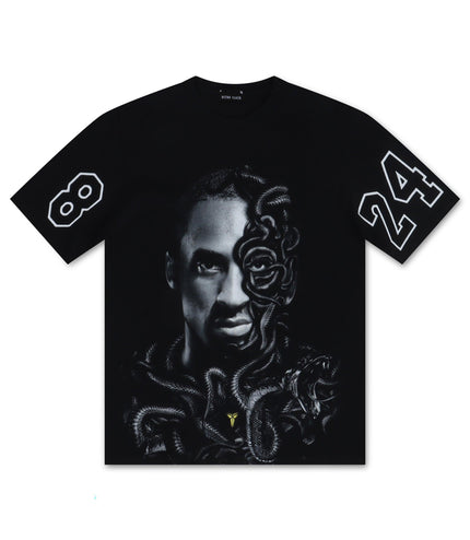 RETRO FLAIR SNAKE FACE MAMBA TEE - BLACK RETRO FLAIR