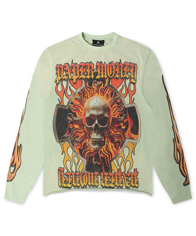 Paper Money Hellride Long Sleeve - Washed Sage