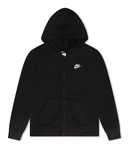 Nike Womens Sportswear Club Fleece Hoodie - Black/White