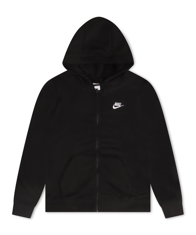 Nike Womens Sportswear Club Fleece Hoodie - Black/White