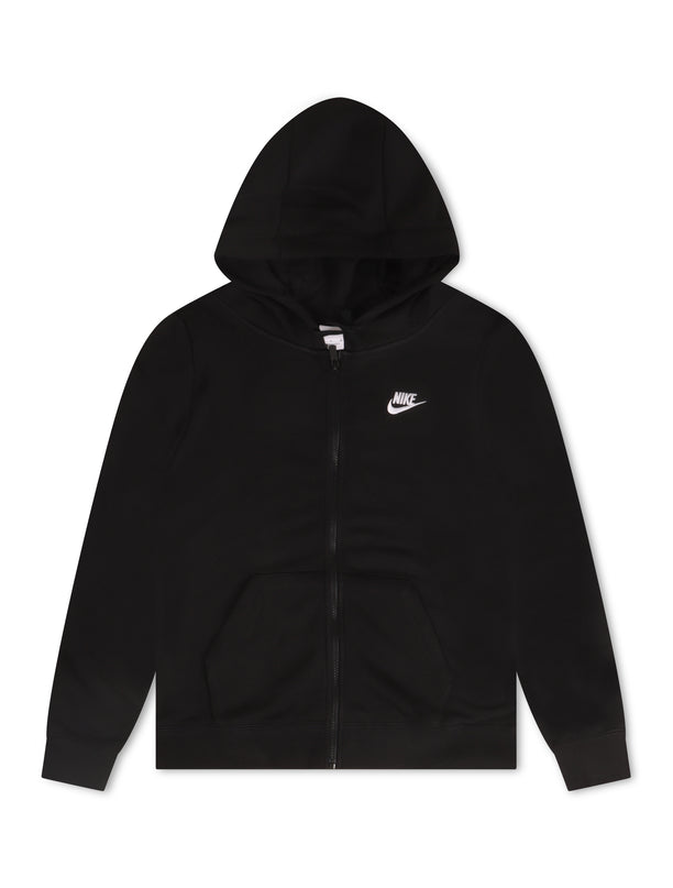 Nike Womens Sportswear Club Fleece Hoodie - Black/White