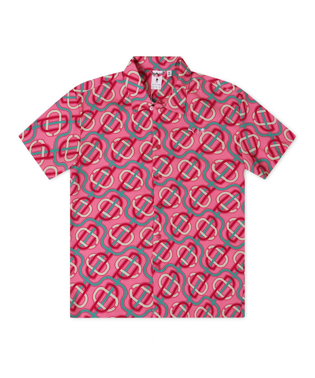 Puma X Palm Tree Crew Button Up - Strawberry - Denim Exchange