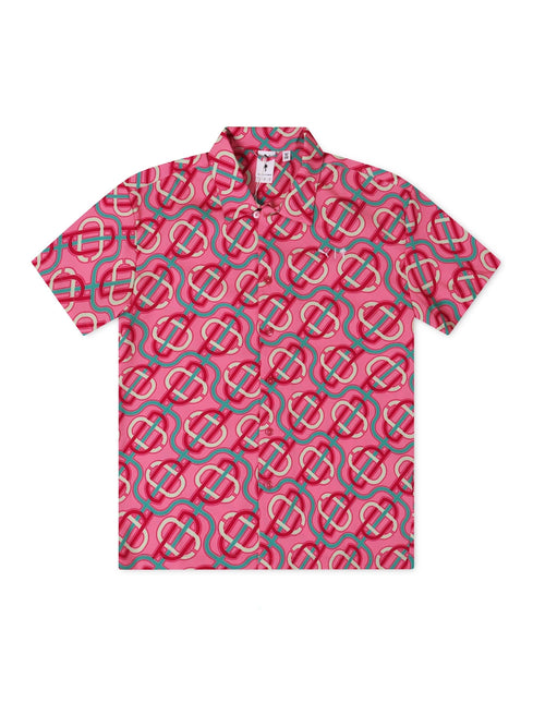 Puma X Palm Tree Crew Button Up - Strawberry - Denim Exchange 