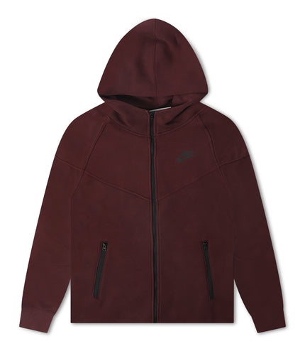 Nike Womens Sportswear Tech Fleece Windrunner  Hoodie- Burgundy Crush