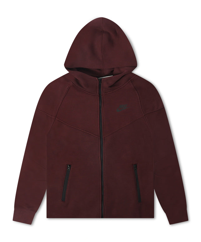 Nike Womens Sportswear Tech Fleece Windrunner  Hoodie- Burgundy Crush
