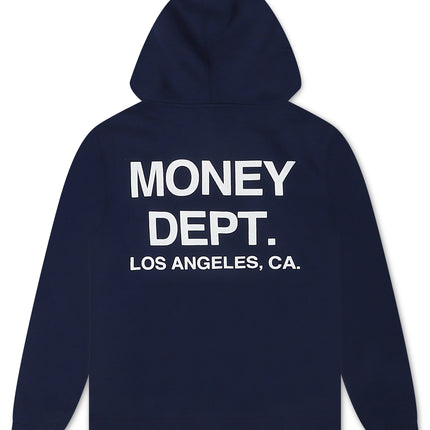 Money Dept. Print Hoodie - Navy/White