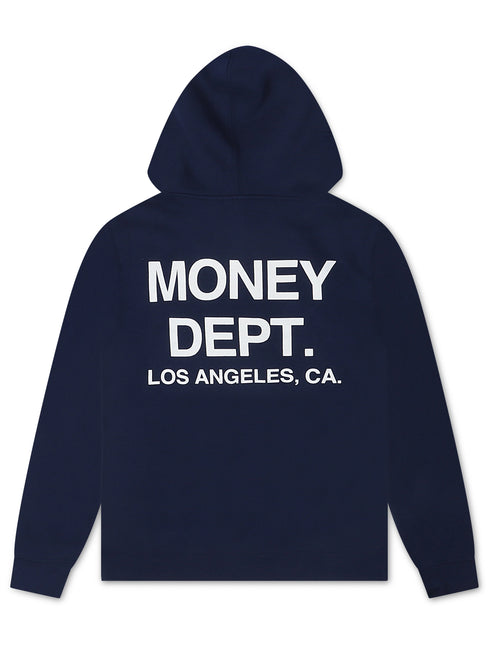Money Dept. Print Hoodie - Navy/White