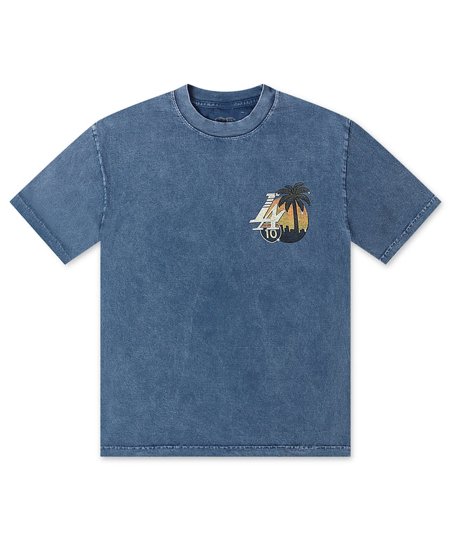 Stargazing LA Dodgers Past the 10 Tee - Denim Wash