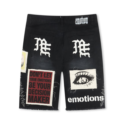 Mixed Emotion Chaos Carpenter Shorts - Black
