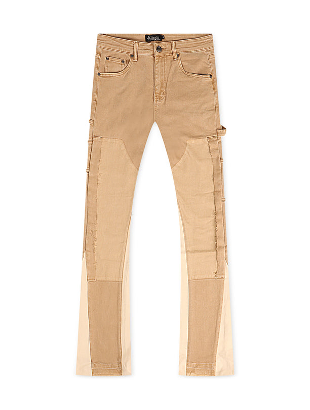 Sugarhill Revolver Stacked Jeans - Khaki/Ivory