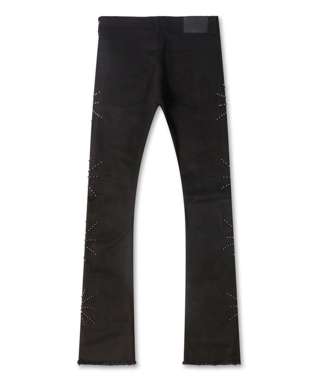 Frost Originals All Over Rhinestone Stacked Jean - Black