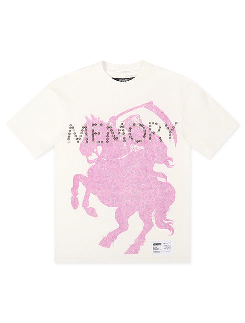 Memory Lane Studded Tee - White