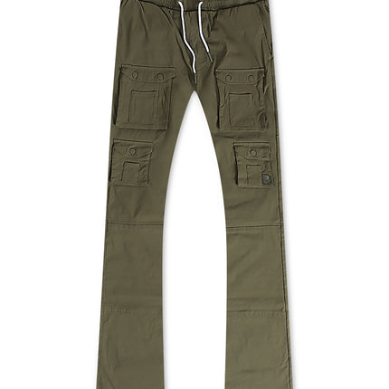 Makobi Colton Nylon Cargo Pants - Olive
