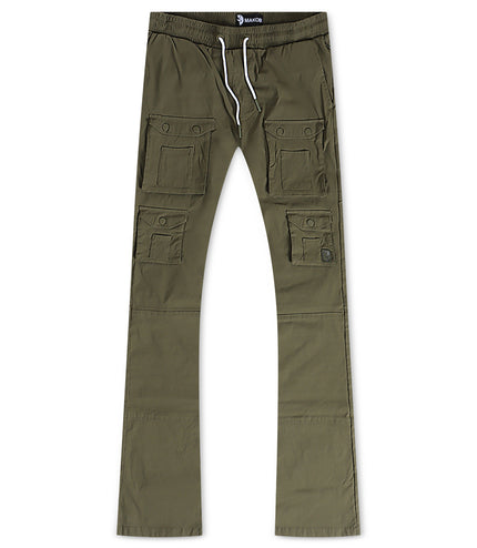 Makobi Colton Nylon Cargo Pants - Olive