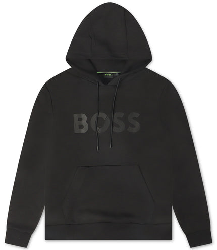 Boss Soody Tape Logo Hoodie - Black