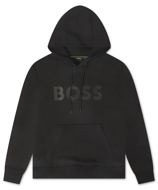 Boss Soody Tape Logo Hoodie - Black