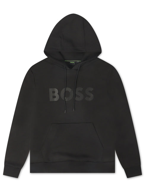 Boss Soody Tape Logo Hoodie - Black