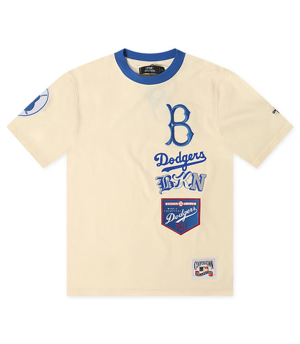 Pro Standard Brooklyn Dodgers Retro Cascade Tee - Cream