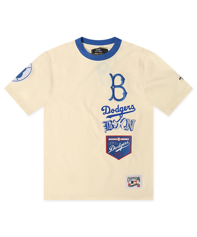 Pro Standard Brooklyn Dodgers Retro Cascade Tee - Cream