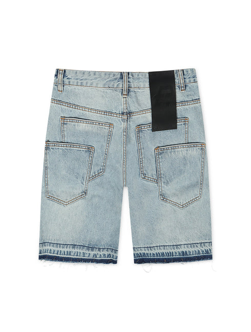Politics Sanity Jorts - Light Wash