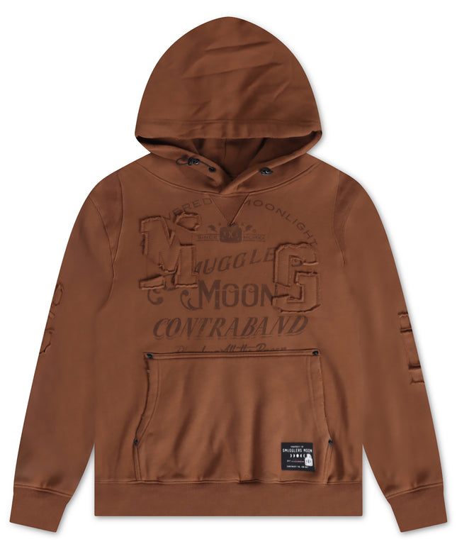 Smugglers Moon Woven Hoodie - Brown