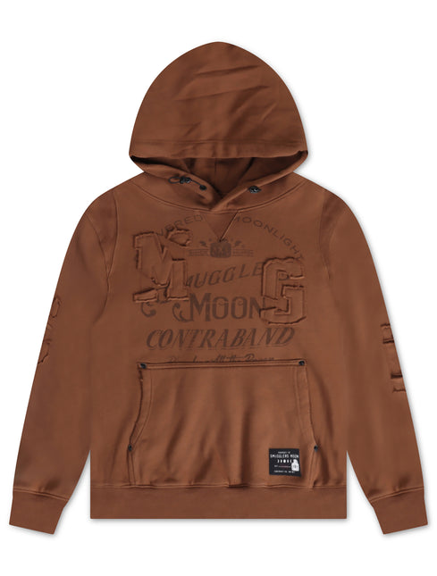 Smugglers Moon Woven Hoodie - Brown