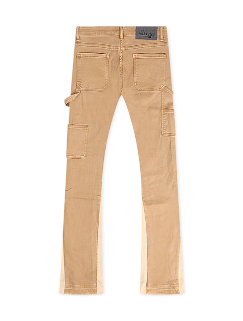 Sugarhill Revolver Stacked Jeans - Khaki/Ivory