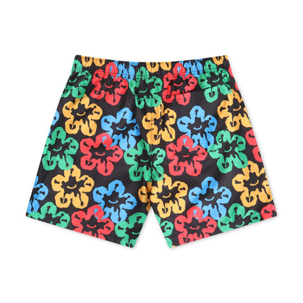 Roku Studio Olympic Tear Drip Nylon Shorts - Black/Multi - Denim Exchange 