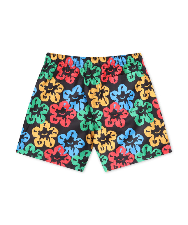 Roku Studio Olympic Tear Drip Nylon Shorts - Black/Multi - Denim Exchange