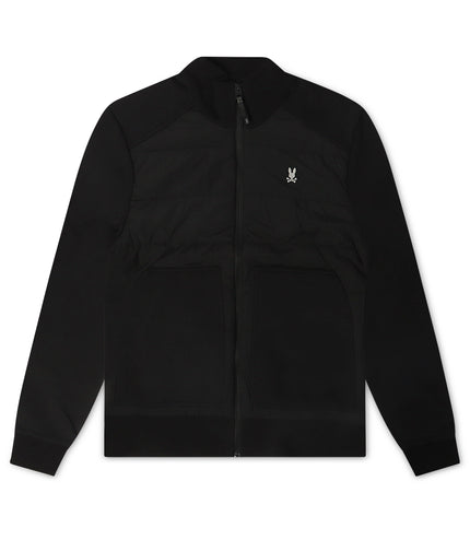 Chaqueta Malcom de Psycho Bunny para hombre, color negro