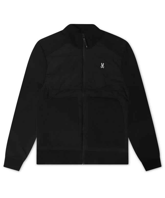 Chaqueta Malcom de Psycho Bunny para hombre, color negro