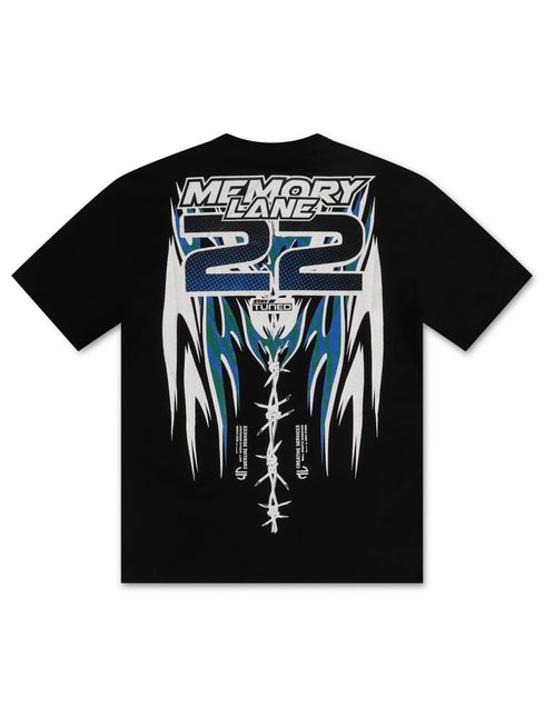 Memory Lane Decal Banner Tee - Black - Denim Exchange 