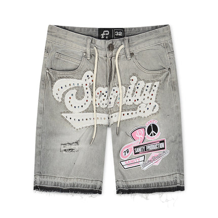 Politics Sanity Jorts - Grey