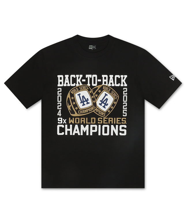 New Era LA Dodgers Back to Back Tee - Black