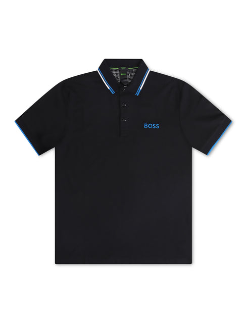 Boss Green Paddy Pro Polo - Black - Denim Exchange USA