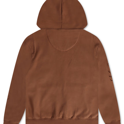  Smugglers Moon Woven Hoodie - Brown