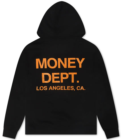 Money Dept. Print Hoodie - Black/Orange