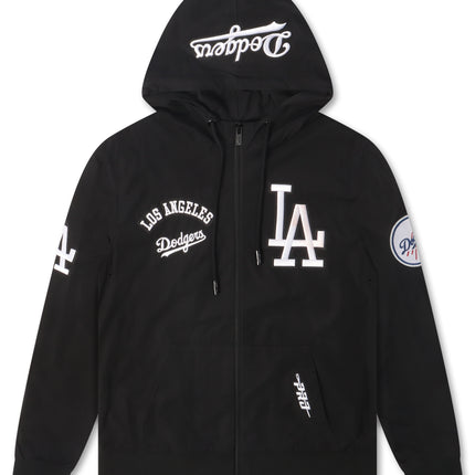 Pro Standard LA Dodgers Classic Wind Suit Pullover Hoodie - Black