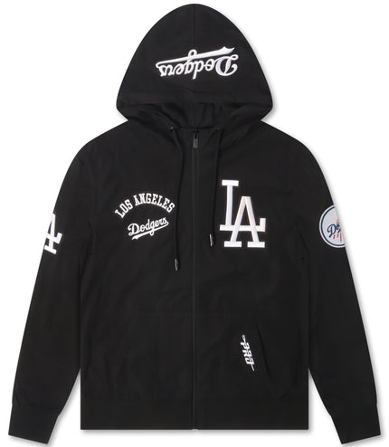 Pro Standard LA Dodgers Classic Wind Suit Pullover Hoodie - Black