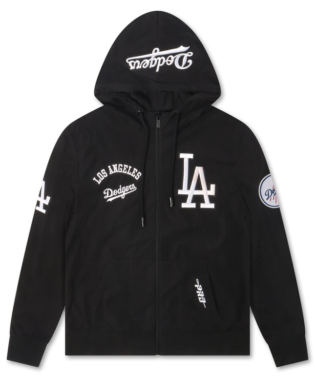 Pro Standard LA Dodgers Classic Wind Suit Pullover Hoodie - Black