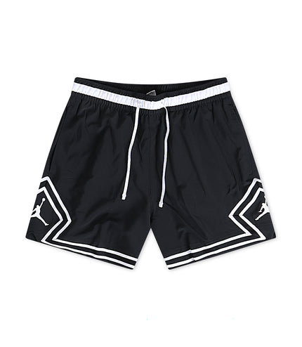 Air Jordan Mens Woven Diamond Shorts - Black