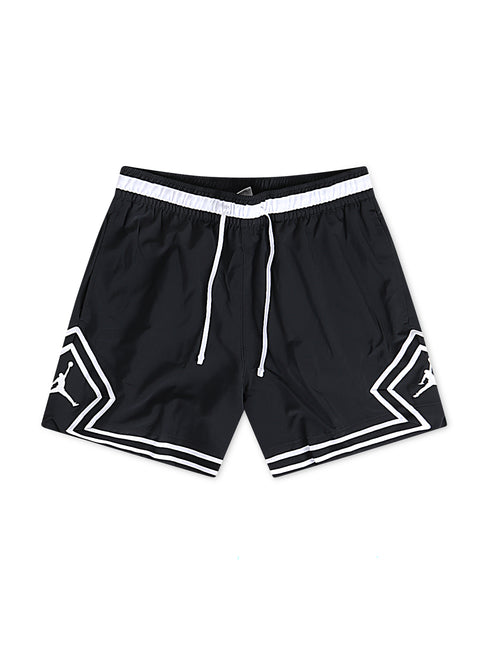 Air Jordan Mens Woven Diamond Shorts - Black