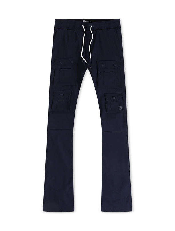 Makobi Colton Nylon Cargo Pants - Navy