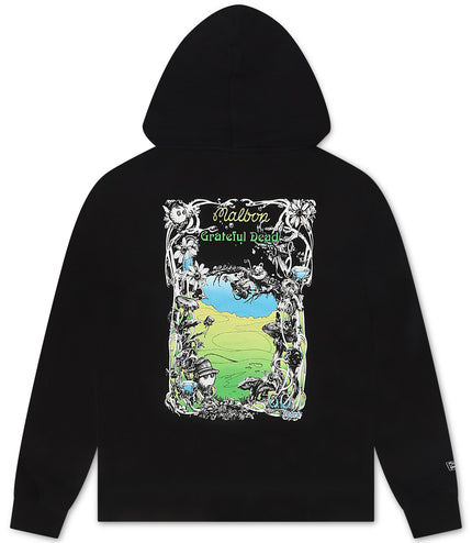 Malbon Grateful Dead Fesque Hoodie - Black