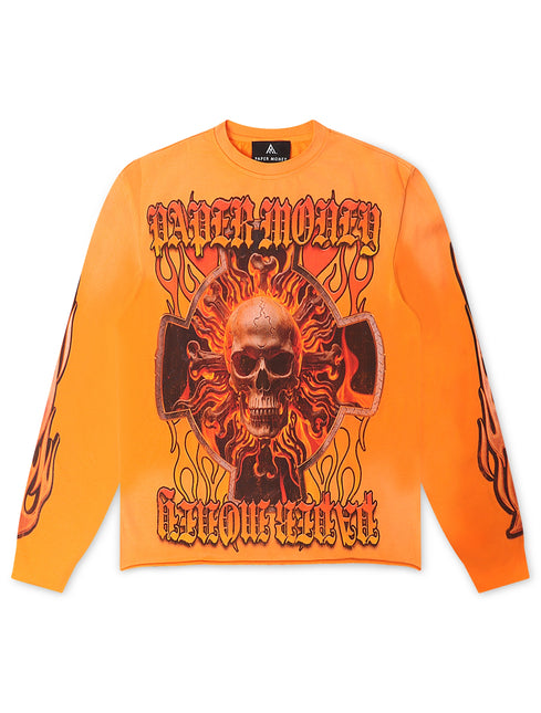 Paper Money Hellride Long Sleeve - Orange