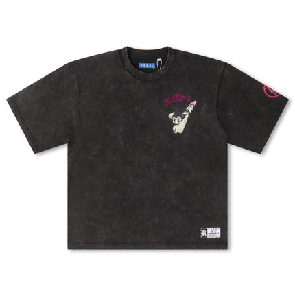 Rebel Denim Astro Boy Cropped Tee - Black - Denim Exchange