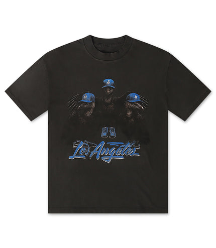 Stargazing Vulture Tee - Charcoal