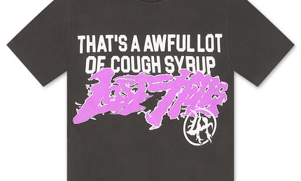 Lost Hills x ALOCS Cough Syrup Tee - Charcoal/Purple