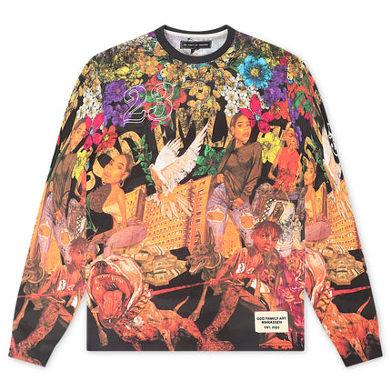 Camiseta corta de punto GFA Manassehy Peach Pit - Blanca