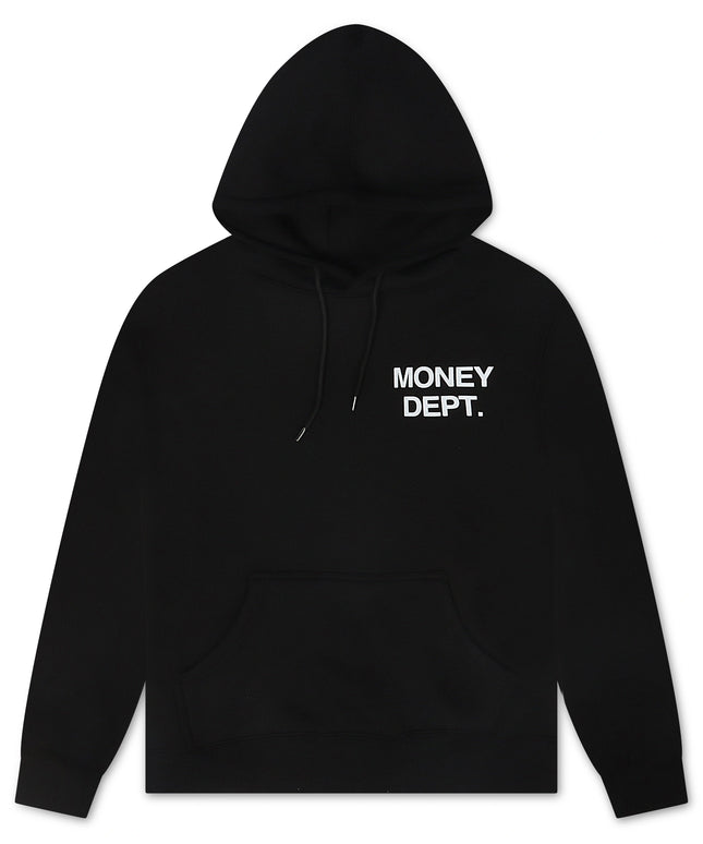 Money Dept. Print Hoodie - Black/White